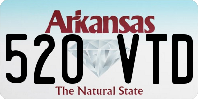 AR license plate 520VTD