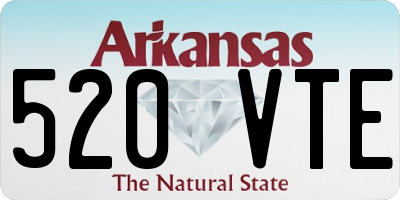 AR license plate 520VTE