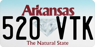AR license plate 520VTK