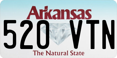 AR license plate 520VTN