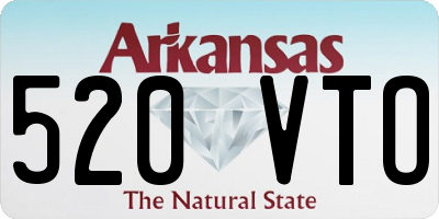 AR license plate 520VTO