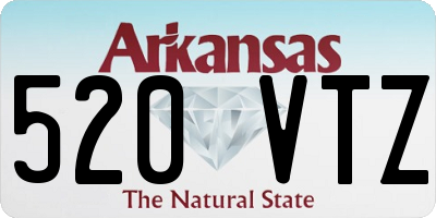 AR license plate 520VTZ