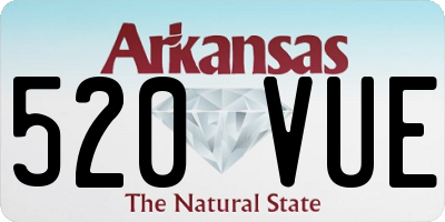 AR license plate 520VUE