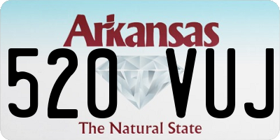 AR license plate 520VUJ