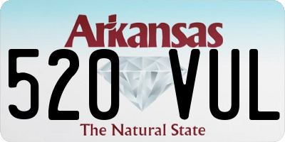 AR license plate 520VUL