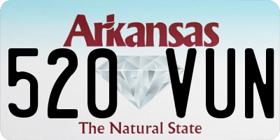 AR license plate 520VUN