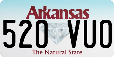 AR license plate 520VUO
