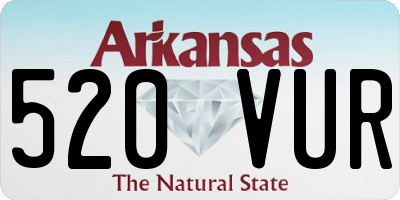 AR license plate 520VUR