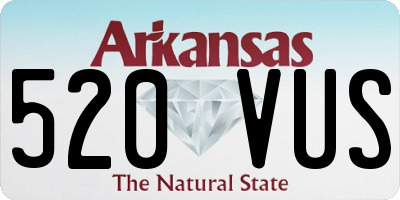 AR license plate 520VUS
