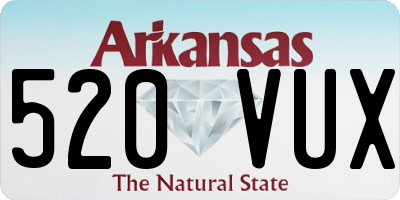 AR license plate 520VUX