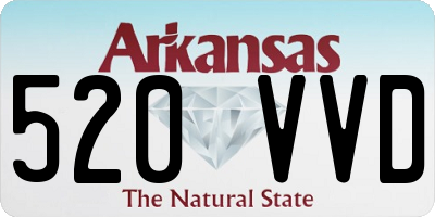 AR license plate 520VVD