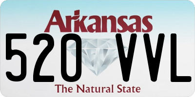 AR license plate 520VVL