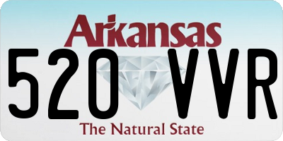 AR license plate 520VVR