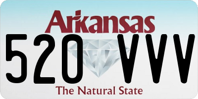 AR license plate 520VVV