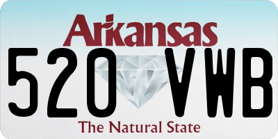 AR license plate 520VWB