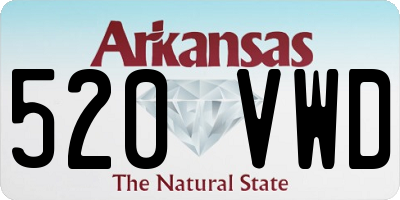 AR license plate 520VWD