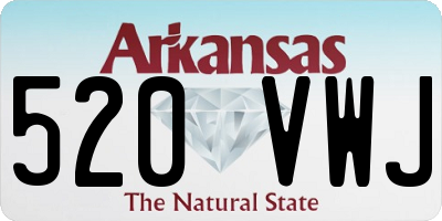 AR license plate 520VWJ