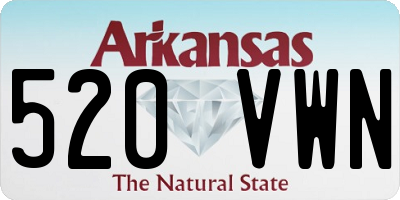 AR license plate 520VWN