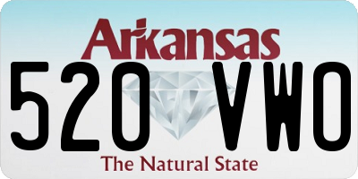 AR license plate 520VWO