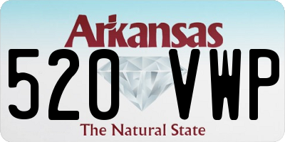 AR license plate 520VWP