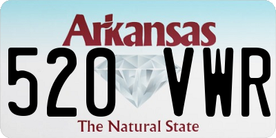 AR license plate 520VWR