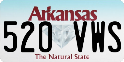 AR license plate 520VWS