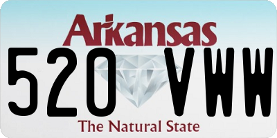 AR license plate 520VWW
