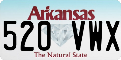AR license plate 520VWX