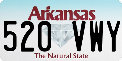 AR license plate 520VWY