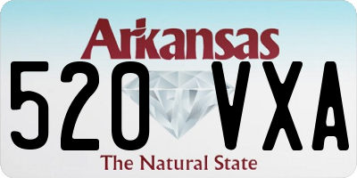 AR license plate 520VXA