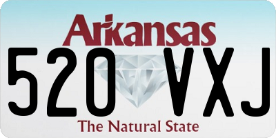 AR license plate 520VXJ