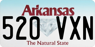 AR license plate 520VXN