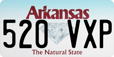 AR license plate 520VXP