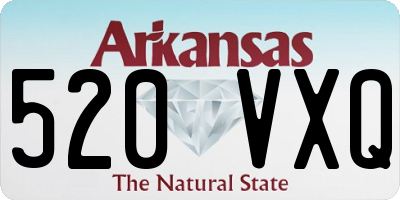 AR license plate 520VXQ