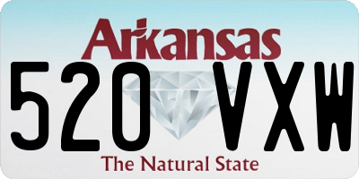 AR license plate 520VXW