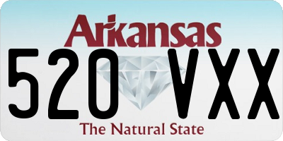 AR license plate 520VXX