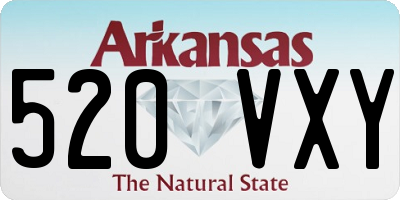 AR license plate 520VXY