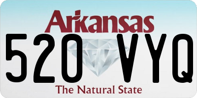 AR license plate 520VYQ