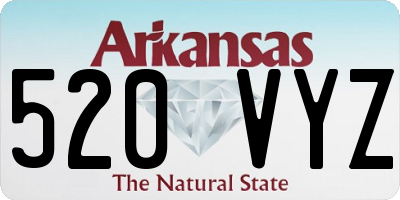 AR license plate 520VYZ