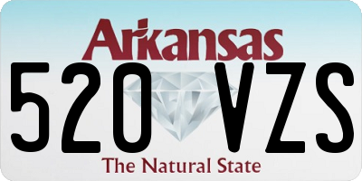 AR license plate 520VZS