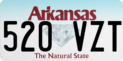 AR license plate 520VZT