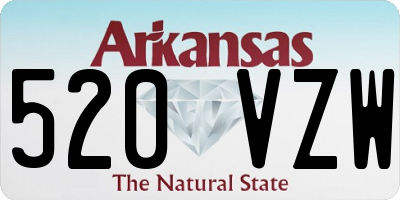 AR license plate 520VZW