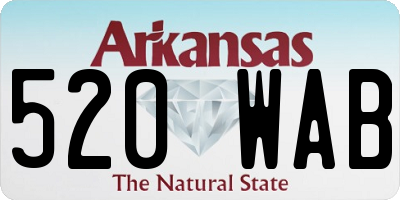 AR license plate 520WAB