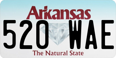 AR license plate 520WAE