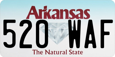 AR license plate 520WAF