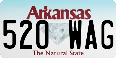 AR license plate 520WAG