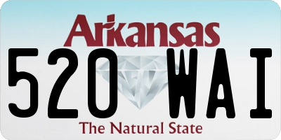 AR license plate 520WAI