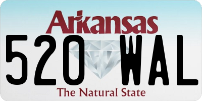 AR license plate 520WAL