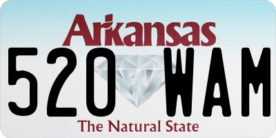 AR license plate 520WAM