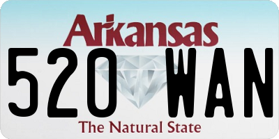 AR license plate 520WAN